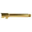 Glock 17 Compatible Titanium Nitride Replacement Barrel, Threaded - 4.50\" - 9x19 NATO - Us Contractor