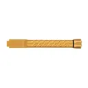Ballistic Advantage Premium Series Glock 17 GEN5 Compatible 1/2x28\" Threaded PVD Gold Spiral Fluted Barrel with Skull Crusher Thread Protector - BAPSG175T3G-BAMD100041 - Ballistic Advantage