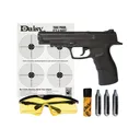 Daisy 985415242 415 Powerline Kit CO2 177 BB 21+1 495 fps, Black, Polymer Frame with Pic. Rail, Fiber Optic Sight, Includes Ammo/Target/Glasses/CO2 Cartridges - Daisy Manufacturing