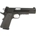 Tisas 10100531 1911 Duty 9+1 5\" Black Cold Hammer Forged Barrel, Black Serrated Steel Slide, Black Cerakote Steel Frame w/Accessory Rail & Beavertail, Black Overmolded Grips - Tisas Trabzon Arms Industry