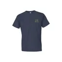 Hornady Logo Stamp T-Shirt Indigo Short Sleeve Small, 30991, Apparel, Cotton Blend - Hornady
