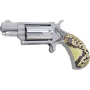 North American Arms Mini-Revolver 22MSGSTSG Revolver .22 Magnum 1.125\" 5rd Single Action Snake Head Engraving, Snakeskin Grip - North American Arms