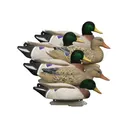 Higdon Outdoors 16034 Battleship Oversized Mallards Species Multi Color Foam Filled Features Flocked Heads 6 Pack - Higdon Decoys