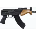 Century Arms Micro Draco HG7596N Pistol 7.62x39mm 6.25\" 30+1 Semi-Auto Threaded Barrel, Wood Handguard - Century International Arms