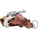 Cimarron Doc Holliday Thunderer Combo CA4506DOCSET Revolver, .45 Colt, 3.5\" Barrel, 6-Round, Single Action, Sim Ivory Grip, Includes Knife & Holster. - Cimarron