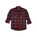 Hornady Gear 32196 Flannel Shirt 3XL Red/Black/Gray, Cotton/Polyester, Relaxed Fit Button Up - Hornady