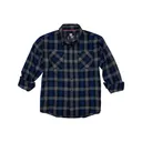 Hornady Gear 32205 Flannel Shirt 2XL Navy/Black/Gray, Cotton/Polyester, Relaxed Fit Button Up - Hornady