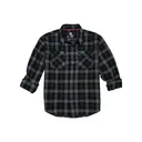 Hornady Gear 32213 Flannel Shirt Large Olive/Black/Gray, Cotton/Polyester, Relaxed Fit Button Up - Hornady