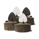 MOJO Flock A Flicker 2 Duck Decoys 4-Pack, Brown/White, Waterproof - Hunt Wise