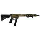 Freedom Ordnance FX-9 Semi-Auto 9x19mm ODG Rifle, 14.5\" Barrel with Pinned & Welded Flash Hider, 13.5\" M-LOK Handguard, B5 Furniture - FX9R16W-W-ODG - Freedom Ordnance