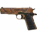 Iver Johnson 1911A1 Rattlesnake 1911A1 RATTLESNAKE Pistol .45 ACP 5\" 8+1 Semi-Auto Rattlesnake Hydrographic, Black Dymondwood Snakeskin Grips. - Iver Johnson Arms