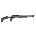 Ermox X-Defense-P1 M4 Type Tactical Semi Auto Shotgun, 12 Ga, Gas Piston Operated, 5+1, 18.5\" Barrel, Fiber Optic Front Sight, Choke Tube Set, Black - Ermox Defense