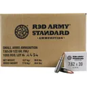 Red Army Standard 7.62x39 122 GR FMJ Ammo, Steel Case, Berdan Primed, Non-Corrosive - 1000 Round Case - AM3420 - Century International Arms