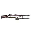 DWM 1904-39 Portuguese Contract 8mm Mauser Bolt Action Rifle W / Matching Numbers, Bayonet, Cleaning Kit, & Sling, 23.62\" BBl, 5 Rd, Fair to Good - Germany
