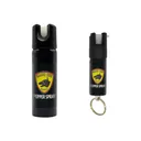 Skyline USA INC PSGDHA Pepper Spray Range 16 ft 2 Pack 0.5oz/3oz Features Invisible UV Dye Includes Keychain - Classic Firearms