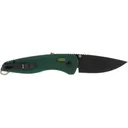 S.O.G SOG11411141 Aegis AT 3.13\" Folding Drop Point Plain Black TiNi Cryo D2 Steel Blade, Black w/Moss Accents Green Handle, Peg Box Pkg - Sog Knives