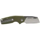 S.O.G SOG16030657 Stout SJ 2.60\" Folding Clip Point Plain Cryo D2 Steel Blade/ Olive Drab Textured G10 Handle Includes Belt Clip, Presentation Box - Sog Knives