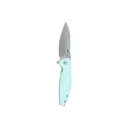 CRKT 2560 Ibis EDC 3.09\" Folding Drop Point Plain Stonewashed 14C28N Steel Blade, Blue G10/SS Handle - Columbia River Knife