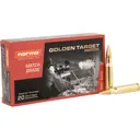 Norma Ammunition 10177432 Dedicated Precision Golden Target Match 308 Win 168 GRBTHP 20 Per Box - Norma Ammo