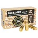Patriot Sports LLC P9MM124F 9mm Luger 124 GRFull Metal Jacket 50 Per Box - Stv Technology