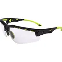 Radians Thraxus Elite Safety Eyewear, Clear Lens, Hi-Vis Full Frame, Adjustable Nose Piece, ANSI Z87.1+ - Radians Inc.