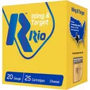 Rio Wing & Target 20 Gauge 2.75\" 7/8 oz #7.5 Lead Shot 25 Rounds Plastic Case WT2075 8435101612043 - Rio Ammo