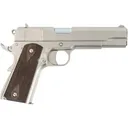 Tisas 1911 A1 Stakeout, 9mm/38 Super Combo, 9+1, 5\" Stainless Barrel,Nickel Finish,Stainless Steel Slide/Frame w/Beavertail,Walnut Grip - Tisas Trabzon Arms Industry