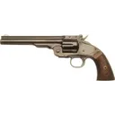 Cimarron CA857 NO.3 Schofield 7\" FS Blued Walnut Revolver - Cimarron