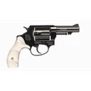 Heritage Roscoe HR38B3WP Revolver, .38 Special, 3\" Barrel, 5 Rds, DA/SA, Blued Finish, White Pearl Grips, Fixed Sights. - Heritage Manufacturing