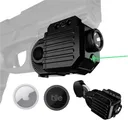 GunTag GT-9 Flashlight/Laser Combo, Air Tag Tracking Device, 350 Lumen Weapon Light, Green Laser, 6 Programmable Modes, ShockProof, Aluminum, Black - Guntag