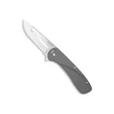 Outdoor Edge VX130A Razor VX1 EDC 3\" Folding Plain Satin 420J2 SS Blade, Gray Anodized Aluminum Handle - Outdoor Edge Knives