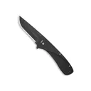 Outdoor Edge VX130B Razor VX1 EDC 3\" Folding Plain Black Oxide 420J2 SS Blade, Black Anodized Aluminum Handle - Outdoor Edge Knives