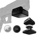 GunTag GT-4, Air Tag/Tile Sticker Tracking Device Holder, Tamper Proof, Shock Proof, 1913 Picatinny/Weaver Universal Mount, Aluminum/Polymer, Black - Guntag