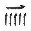 Outdoor Edge RRS30K6C Replacement Blades 6 3\" Black Drop Point Serrated 420J2 SS Blades - Outdoor Edge Knives