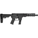 CMMG 92A0B0FAB Banshee MK17 21+1 8\" Black Nitride Medium Taper Threaded Barrel, EML 7\" M-LOK Handguards, Black Armor Cerakote Aluminum Picatinny Rail Receiver, CMMG Zeroed Grips - Cmmg