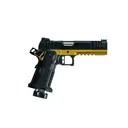 Great Lakes Firearms GL1911DS-9FSS G-GLD 1911DS Synergy 5\" barrel, 20rd Magazine, Black Slide, Gold Frame - Great Lakes Firearms