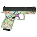 Great Lakes Firearms GL19 Striker GL19SWHT Pistol 9mm 4\" Barrel 15+1 Semi-Auto Optics-Ready Splatter White - Great Lakes Firearms