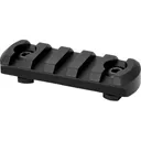 Warne 6202M M-LOK 5 Slot Rail, Firearm Parts, 6061-T6 Aluminum, Black Anodized Finish. - Warne Mfg