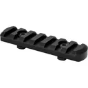 Warne 6203M M-LOK 7-Slot Rail Black, Firearm Parts, Fits M-LOK Slots, Weight 1.75 oz. - Warne Mfg