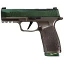 SIG Sauer P365 Cypress Raptor SIG-300231040020 Pistol, 9mm, 3.1\" Barrel, 10rd, Semi-Auto, Night Sights, Gun Candy FDE/Green - Shark Coast Tactical