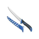 Outdoor Edge ReelFlex RF75C Fillet Knife, 7.5\" 4116 SS Blade, Blue/Black TPR Handle, Fixed Blade. - Outdoor Edge