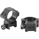 Riton Optics X34M Scope Rings 34mm Medium Black Anodized, 6061-T6 Aluminum, 11mm Height. - Riton Optics
