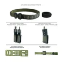 GBRS Group Assaulter Belt Bundle - Includes Inner/Outer Belt, 1 Rifle Mag Pouch, Double Pistol Mag Pouch, True North Concepts Adapter w/ Leg Strap - RANGER GREEN - GBRS Group