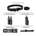 GBRS Group Assaulter Belt Bundle - Includes Inner/Outer Belt, 1 Rifle Mag Pouch, Double Pistol Mag Pouch, True North Concepts Adapter w/ Leg Strap - MULTICAM BLACK - GBRS Group