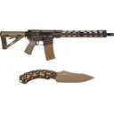 Diamondback DB175AK131 DB15 30rd 16\" Black Nitride 7075-T6 Aluminum Receiver 15\" M-LOK Handguard Brown Flat Dark Earth Magpul Grip - Diamondback