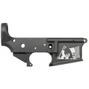 Anderson Manufacturing AR-15 Multi-Caliber Stripped Lower Receiver, Black Anodized Finish W/ Trump Fight Logo - Anderson