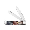 Case 10647 Patriotic Color Infusion Synthetic Trapper - Case Knives