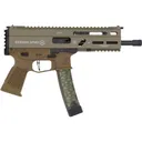 Grand Power Stribog SP9A3 197892004770 Pistol 9mm Luger 8\" Barrel 30+1 Semi-Auto Threaded Barrel, FDE, M-LOK Handguard. - Standard Manufacturing