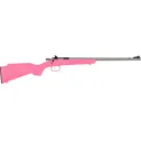 Keystone Crickett Single Shot .22LR 16.1\" Stainless Steel Pink/Gold Webbed Stock - Crickett