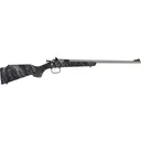 Keystone Sporting Arms Crickett KSA2444 Rifle, 22 LR, 16.1\" Barrel, 1 Shot, Bolt Action, Stainless, Black/White Web Synthetic Stock. - Crickett
